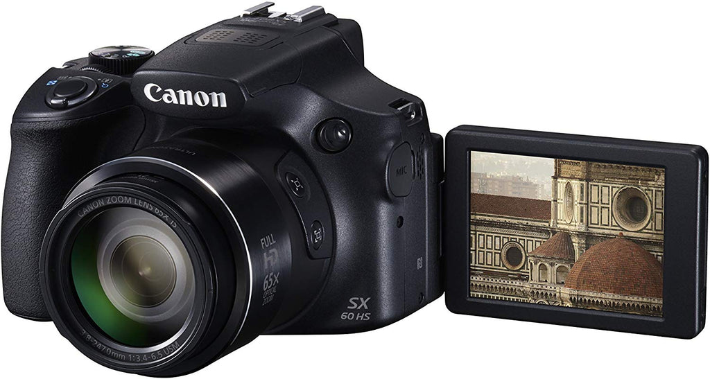 Canon PowerShot SX60 HS - 16.1 MP, Digital Camera, Black