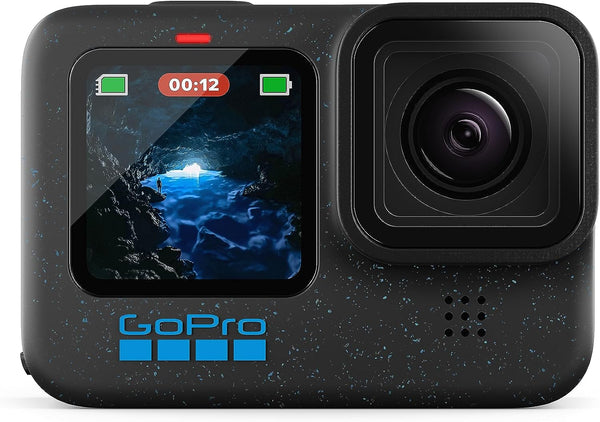 GoPro HERO1 2 Black - Waterproof Action Camera with 5.3K60 Ultra HD Video, 27MP Photos, HDR, 1/1.9" Image Sensor, Live Streaming, Webcam, Stabilization