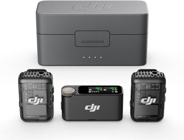 DJI Mic 2 (2 TX + 1 RX + Charging Case), All-in-one Wireless Microphone