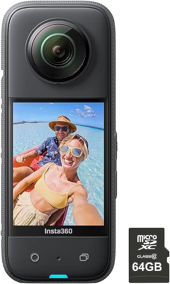 Insta360 X3-360 Degree Waterproof Action Camera with 64 GB memory