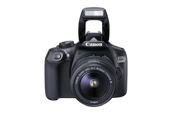 Canon EOS 1300D 18 - 55mm 3.5-5.6 IS II Lens Kit- 18 MP, DSLR Camera, Black