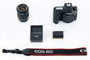 Canon EOS 80D Lens Kit - 24.2 MP, SLR Camera, 18 - 55mm IS STM, Black