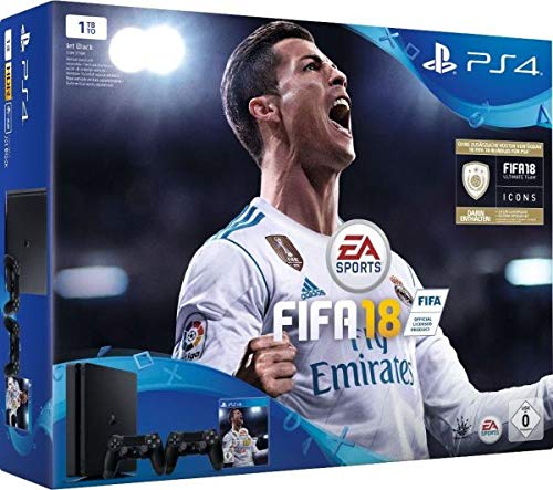 Sony PlayStation 4 1TB Console (Black) with Extra Controller and FIFA 18 Bundle