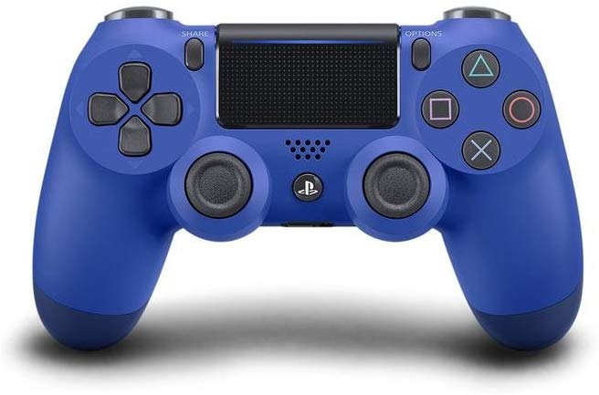 Sony PS4 Dualshock 4 Controller, Blue (Official Version)  Roll over image to zoom in Sony PS4 Dualshock 4 Controller, Blue (Official Version)