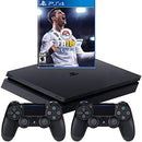Sony PlayStation 4 1TB Console (Black) with Extra Controller and FIFA 18 Bundle