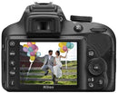 Nikon D3400-24.2 MP SLR Camera, AF-P 18-55mm f/3.5-5.6G VR Lens, Black