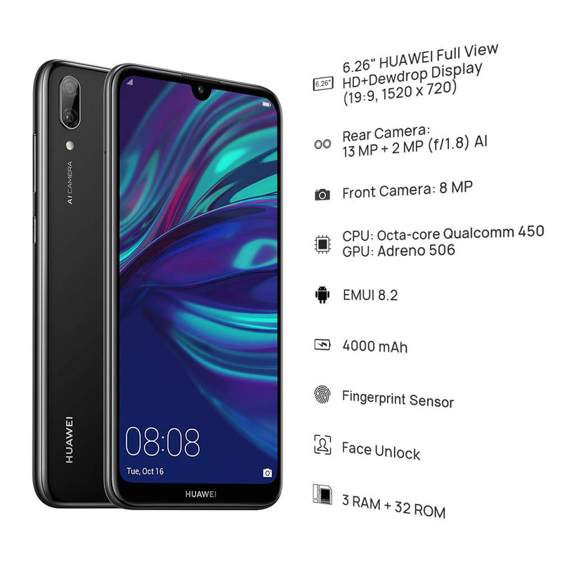 HUAWEI Y7 Prime 2019 32 GB 6.26 inch FullView HD