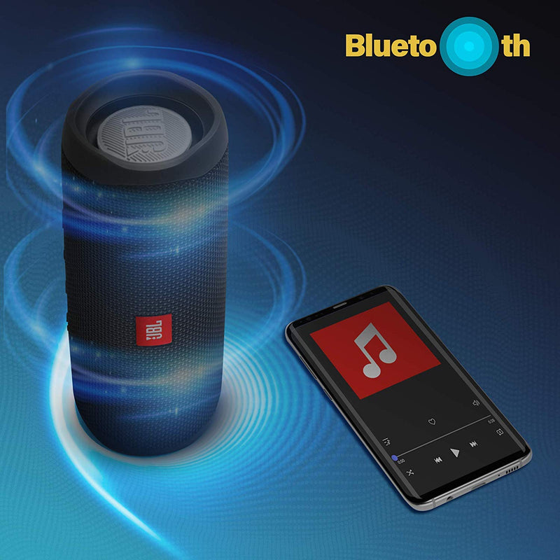 JBL Flip 5 Portable Waterproof Bluetooth Speaker with Hybrid Carrying Case (Black)