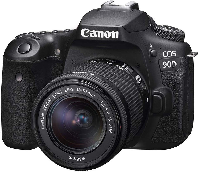 Canon 90D Digital SLR Camera with 18-55 IS STM Lens - Black