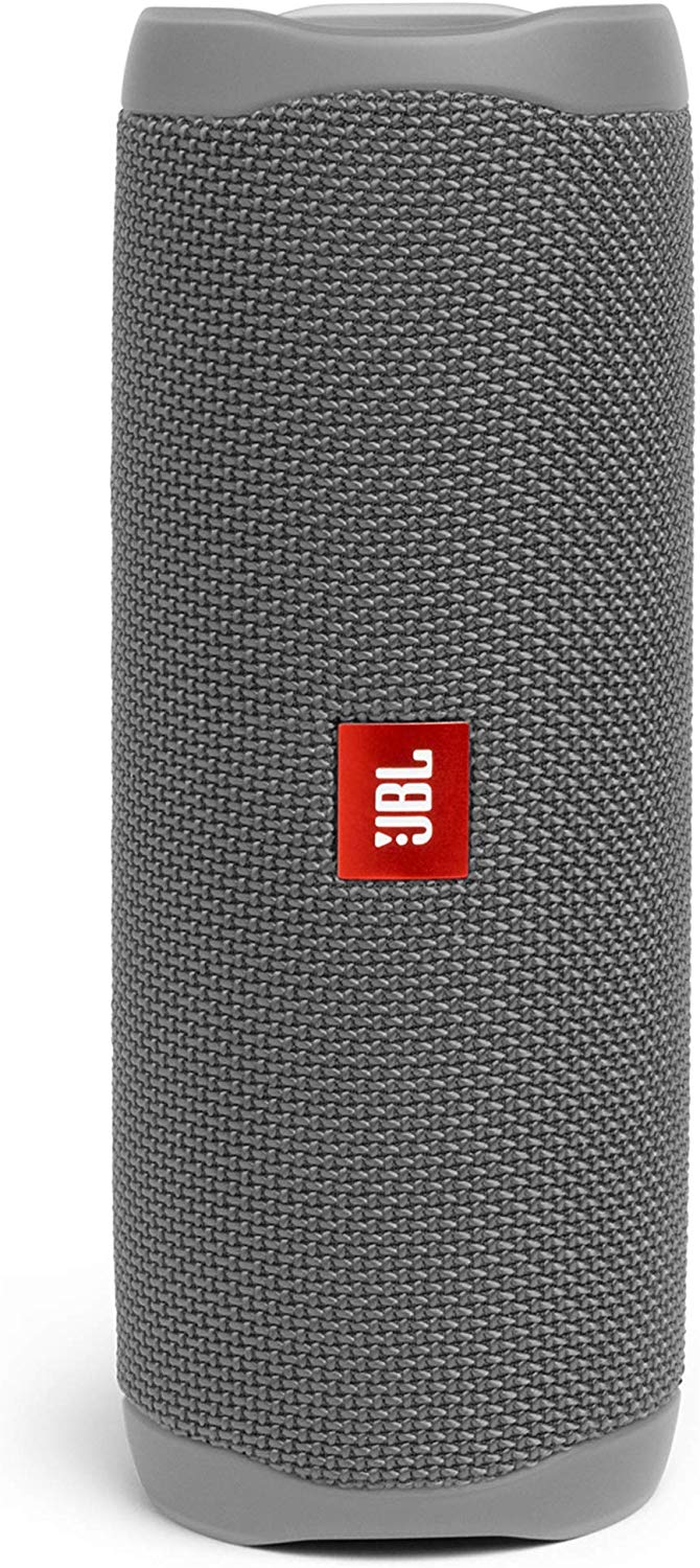 JBL Flip 5 Portable Waterproof Bluetooth Speaker with Hybrid Carrying Case (Gray)