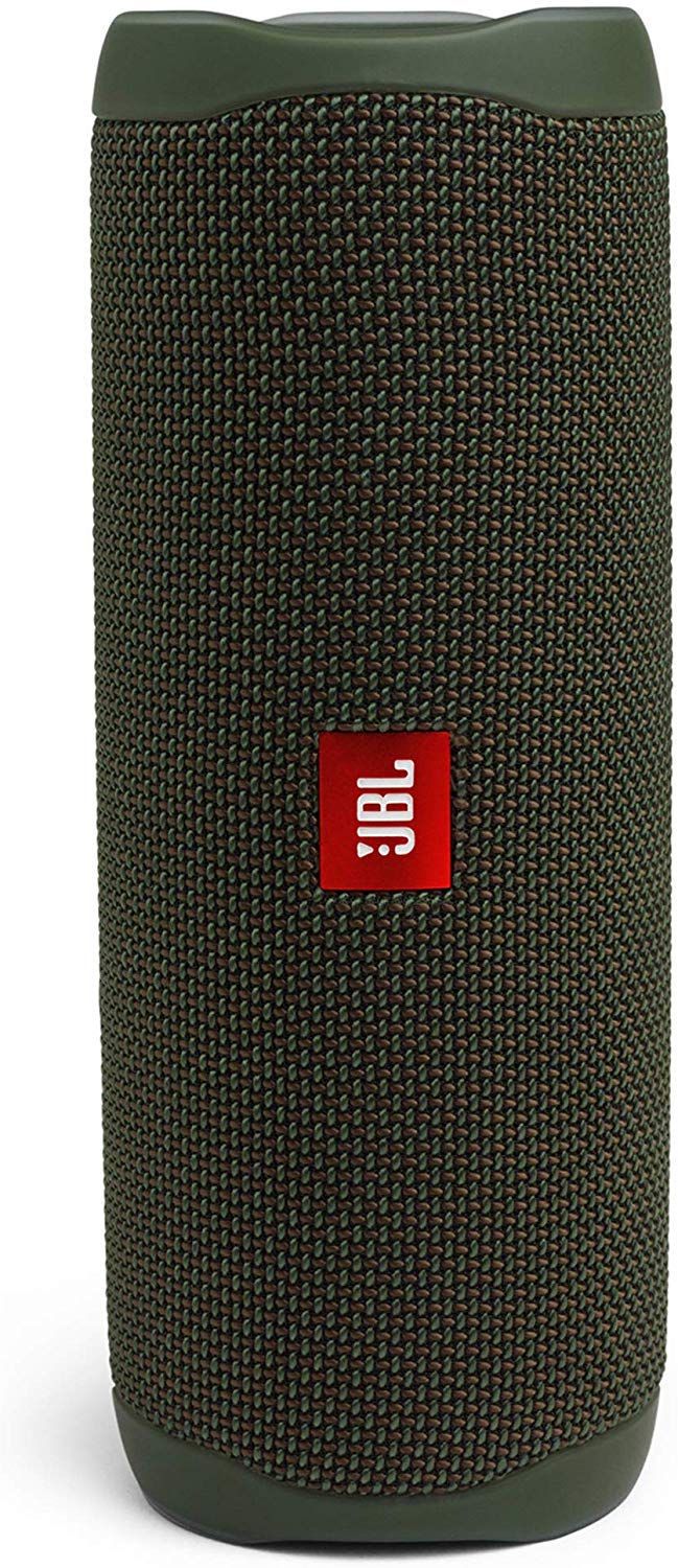 JBL Flip 5 Portable Waterproof Bluetooth Speaker with Hybrid Carrying Case (Green)