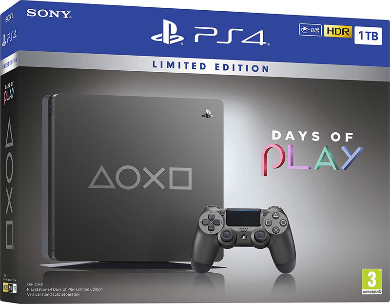 Sony PlayStation 4 1TB Console (Grey) - Days of Play Limited Edition - UAE Version