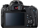 Canon EOS 77D EF-S 18-55mm F4-5.6 IS STM lens , 24.2 MP DSLR Camera, Black